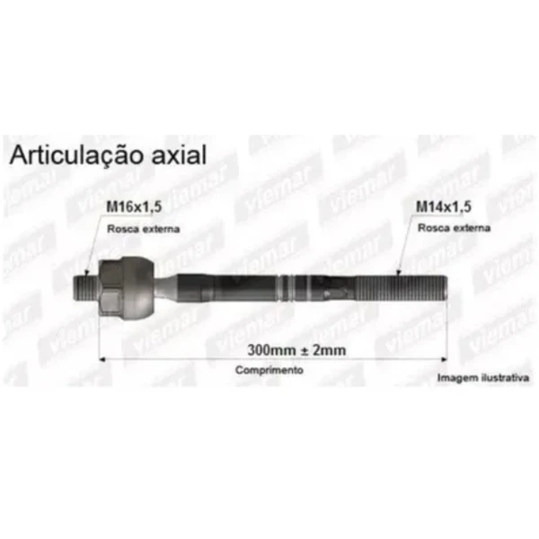 Axial de direccion para ford fiesta 2004 2010 1.6 zetec rocam - Axiales De Direccion | ClickRepuestos